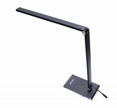 Slim Table Lamp Aluminium Alloy Arm Metal Base