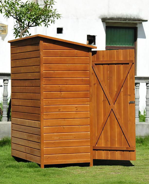 wooden outdoor garden storage house 3