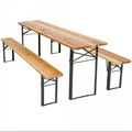 Wooden Garden Table and Bench Set 3