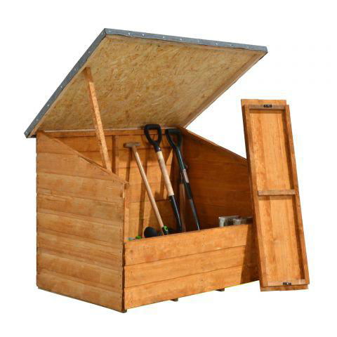 4' x 3' Store-Plus Shiplap Garden Storage Box (1.26x0.86m) 4