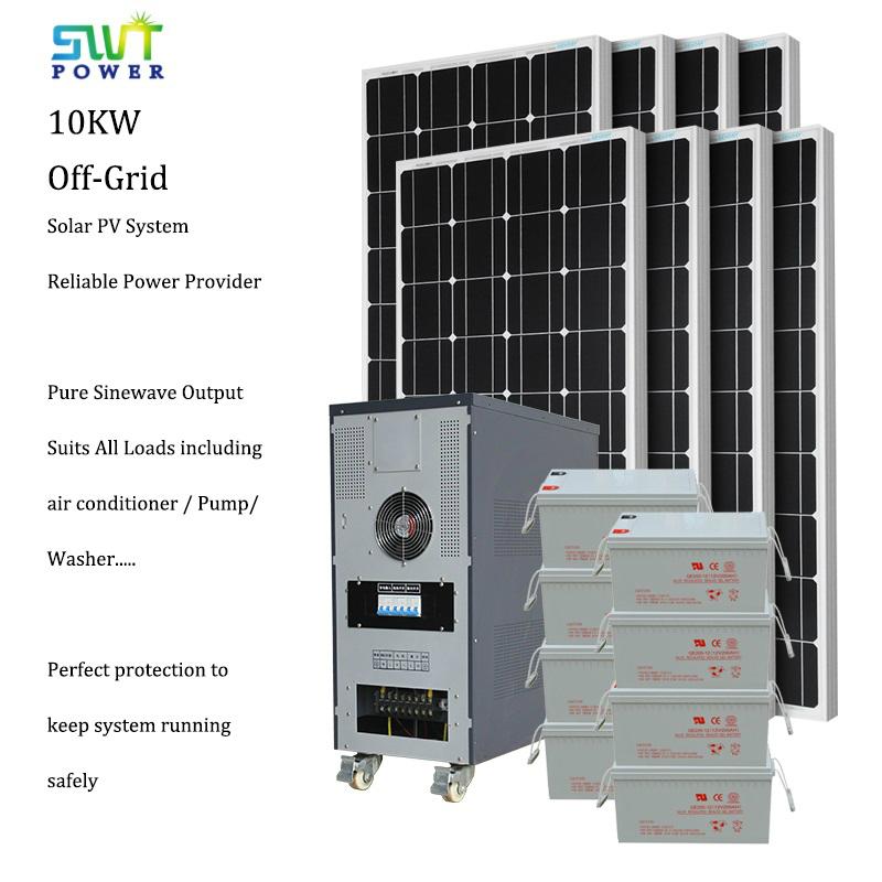 10kw grid off solar system with nice quality