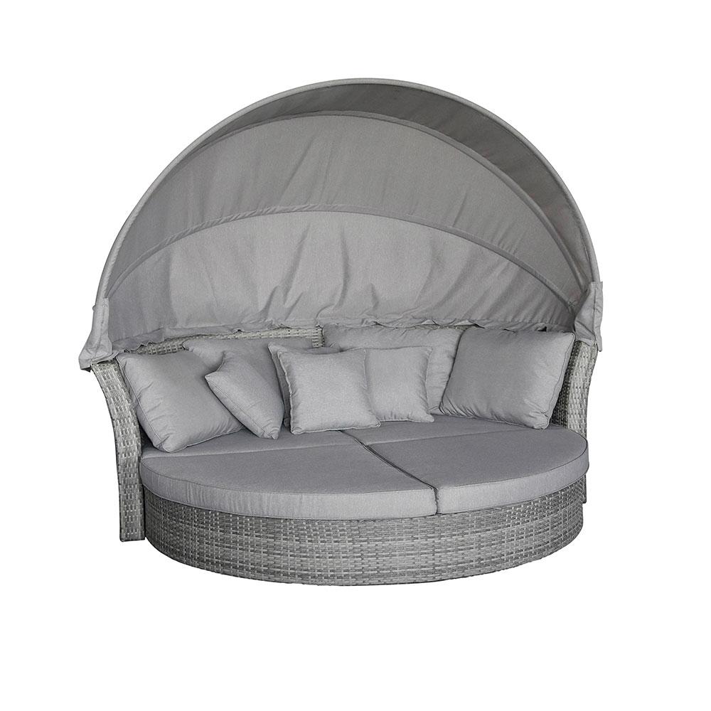 Outdoor garden round rattan Daybed furniture With Canopy Hormel