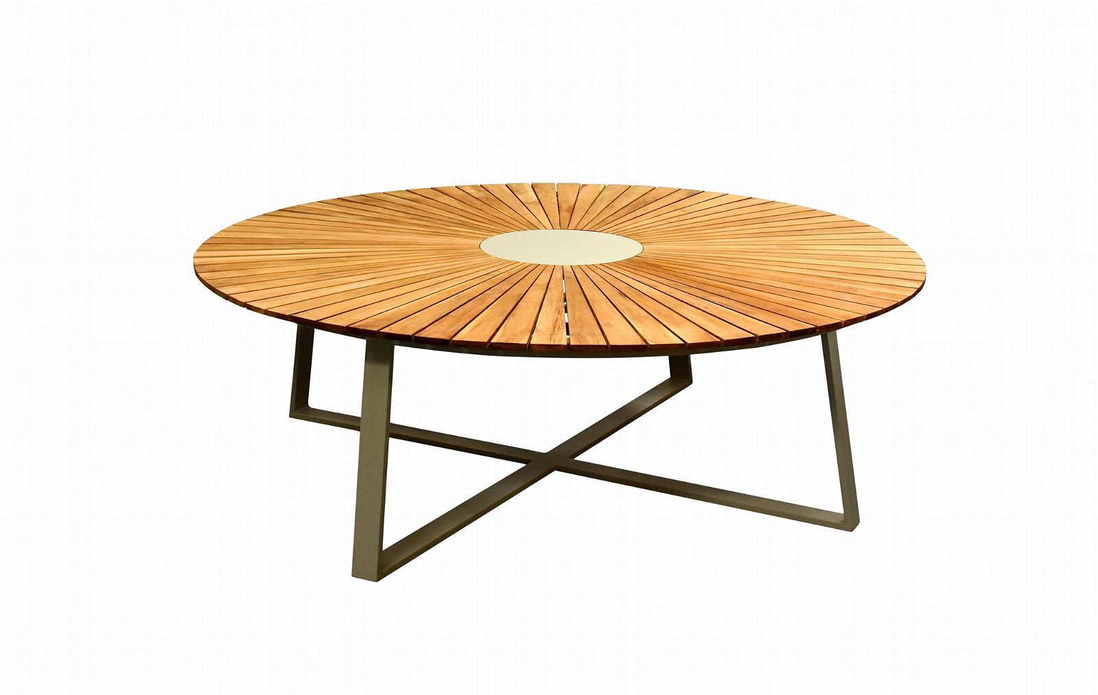 Hormel high end furniture aluminum teakwood use  saving outdoor  dining table