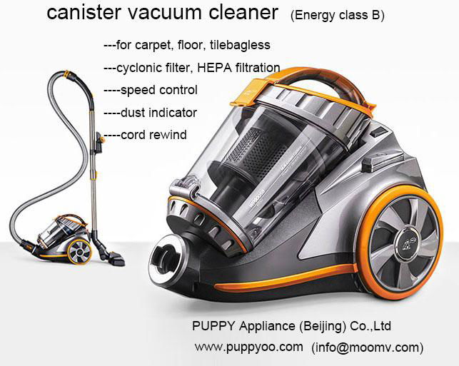 puppyoo best powerful bagless cylinder vacuum cleaner with cyclonic vacuum