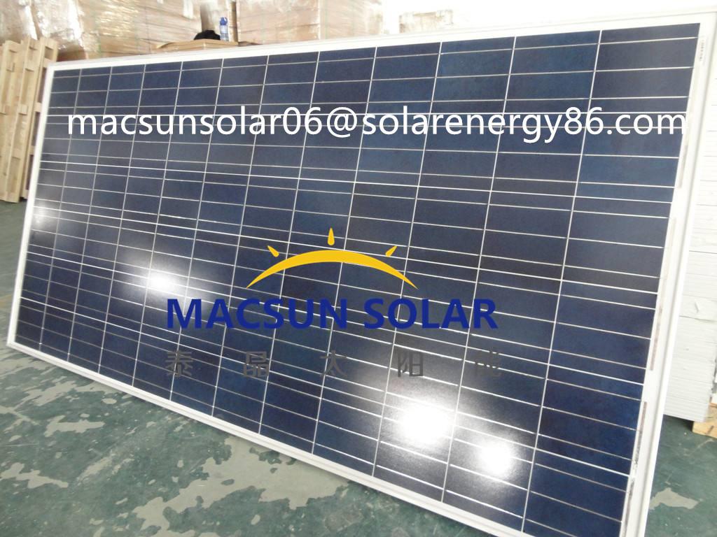  250W Solar Panel with steady quality of US$0.36~US$0.38/W  from Macsun solar 