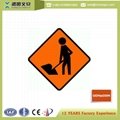 China Wholesale Products Reflective Road Aluminium Traffic Sign Board Size 2
