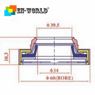 shaft seal for bus air refrigeration compressor 2