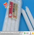 450g Big Long Burning White Fluted Candle 3