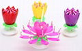 Rose Flower Musical Happy Birthday Candle 3