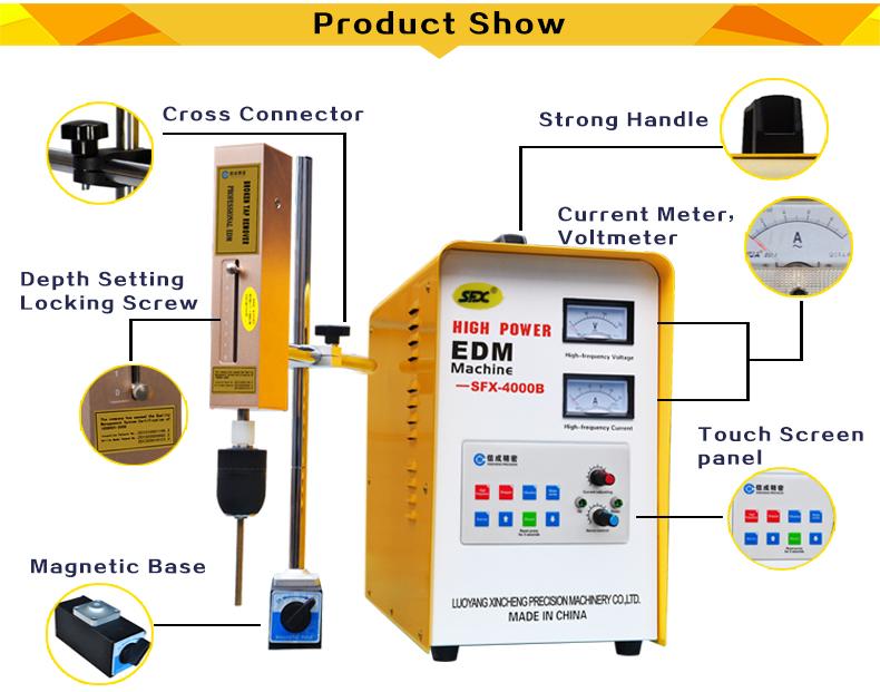 SFX-4000B high power edm drilling machine broken tap burner for retail and whole 2