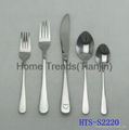 Stainless steel flatware cutlery set