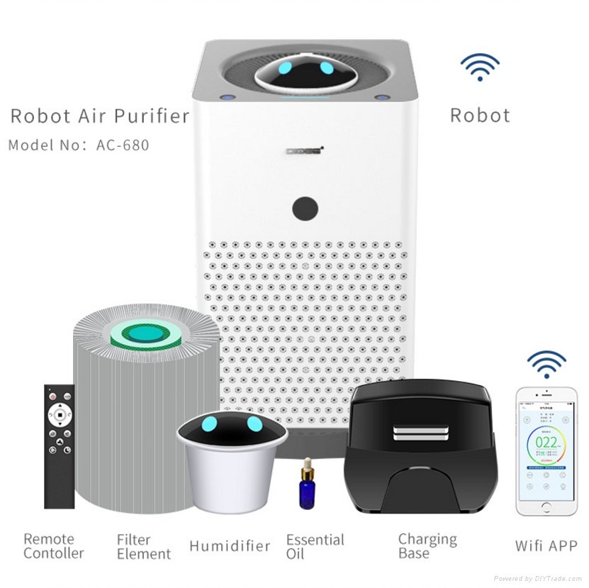 2017 Hot sale Air purifier air Humidifier and purifier home air purifier hepa re