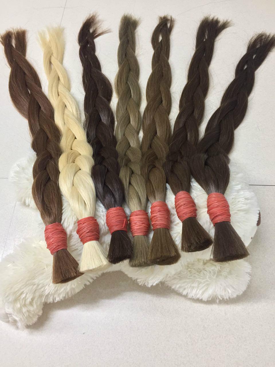 Whole beautiful natural color hair 100% human hair 3