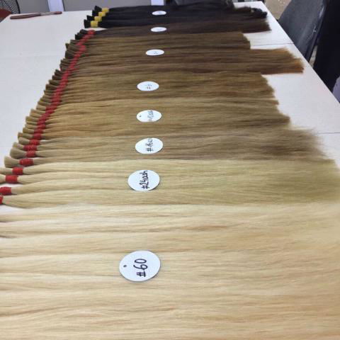 Raw and Bulk Remy hair with full color 3