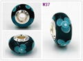 7*14mm Murano Lampwork Glass Bead for European Bracelet 1