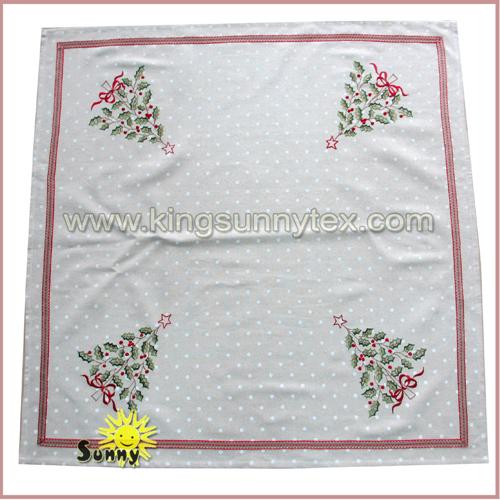 Christmas Tree Embroidery of Christmas Tablecloth in 2017 2