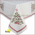 Christmas Tree Embroidery of Christmas Tablecloth in 2017 3