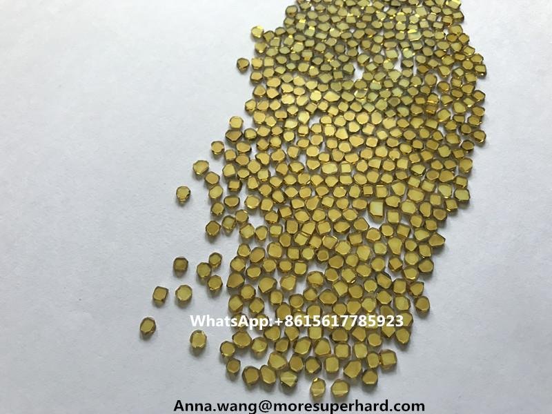 Yellow HPHT diamond mono-crystalline diamond for CVD growing seeds 2