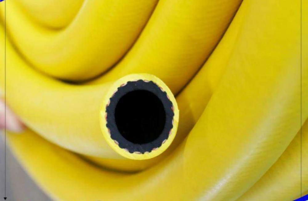 Yellow Color Smooth Surface Water Cleaning Hose 3