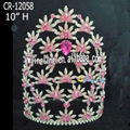 Pink Rhinestone Flower Tiara Princess