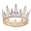 Colorful Leaves Round Crown For Beauty Queen 3