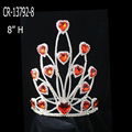 2015 New Fashion Rhinestones Red Heart Crowns 3