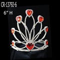 2015 New Fashion Rhinestones Red Heart Crowns 2