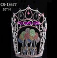 Rhinestone Valentine's Balloon Pageant Crowns 1