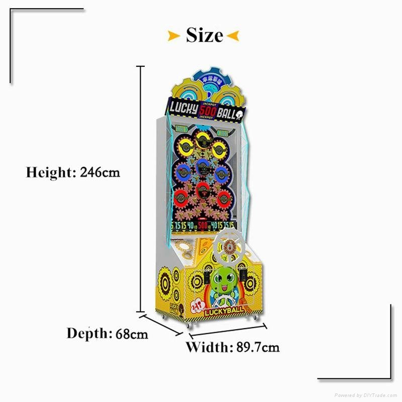 Redemption Game Machine Lucky Ball 100% Skill Play Amusement Games LED Screen  2