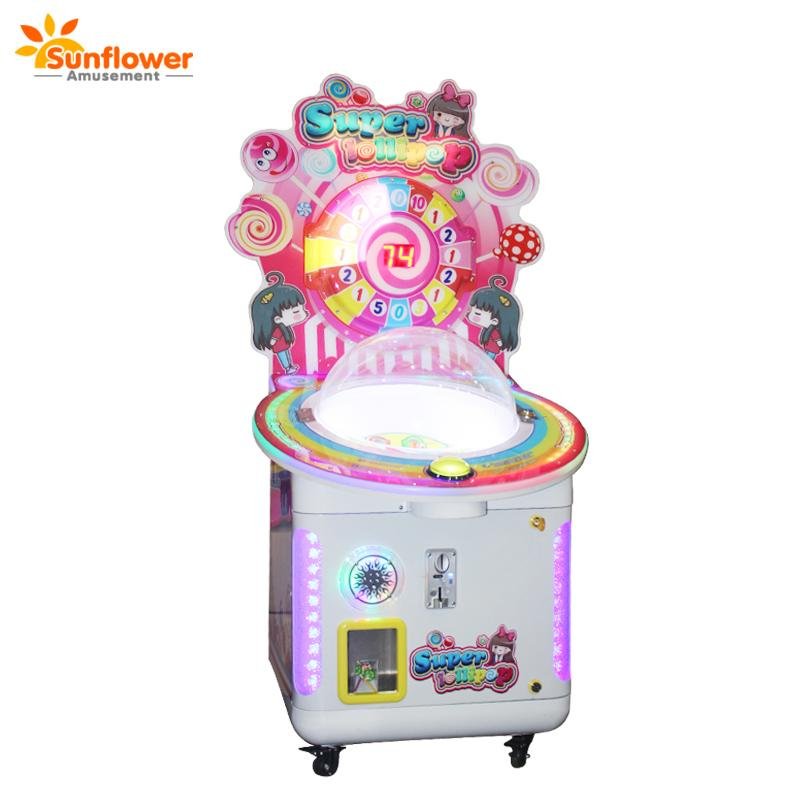 kids coin operated arcade lollipop gift vending game machine 