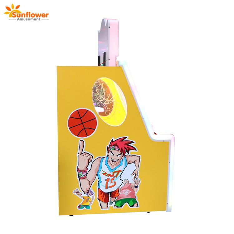 Factory Price Kids Indoor Coin Operated Basketball Shooting Games 2