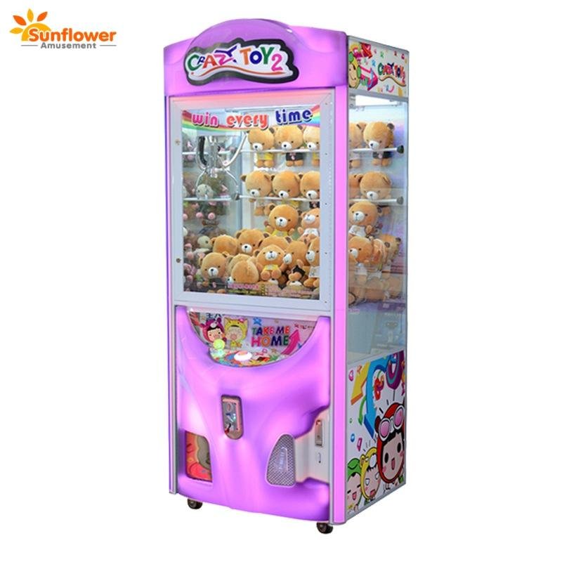 Taiwan mainboard coin operated gift crane claw game machine 