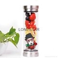 promotional product 0.5Ldouble glass wall bottle with silicone sleeve 2