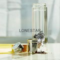 hot selling 500ml high borosilicate tea infuser double wall water bottle 1