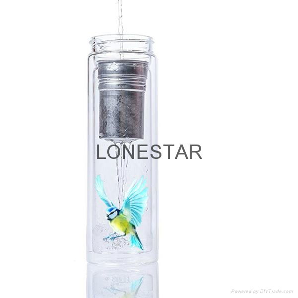 best selling items 500ml high borosilicate glass bottle with silicone sleeve 2