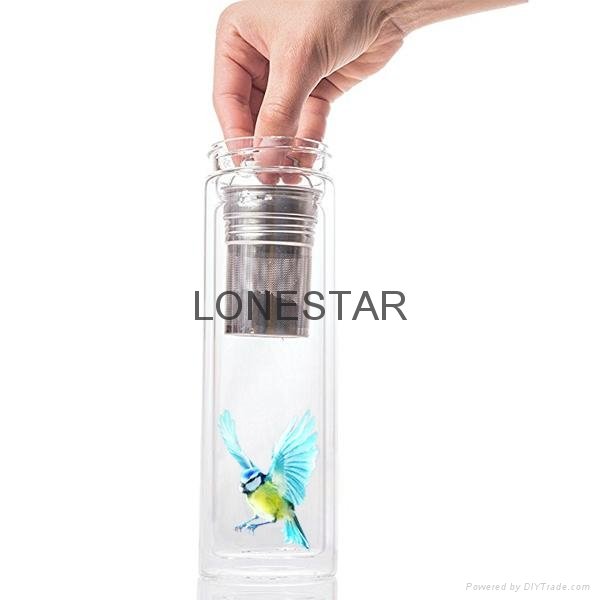 best selling items 500ml high borosilicate glass bottle with silicone sleeve 3