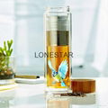 halloween new item 500ml high borosilicate glass double wall bottle with infuser 3