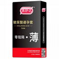 High quality ultra thin Hyaluronic acid condom with rose favor