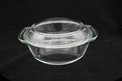 pyrex glass casserole pot