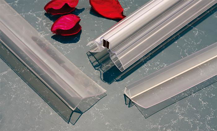 Waterproof glass edge PVC guard trim seal strip