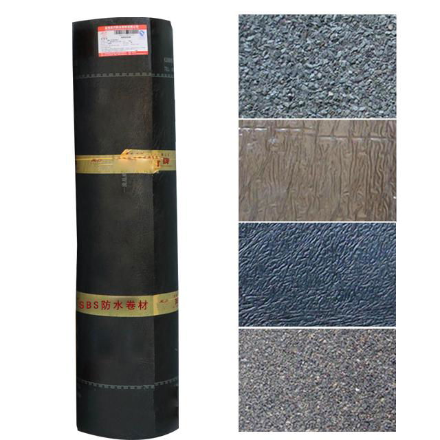 SBS polyester felt fabric modified bitumen 3mm 4mm waterproof membrane 3