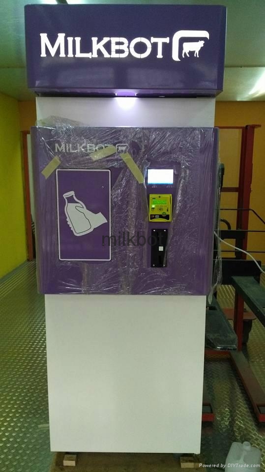 Fresh milk vending machine 200i Milkbot (Czech Republic