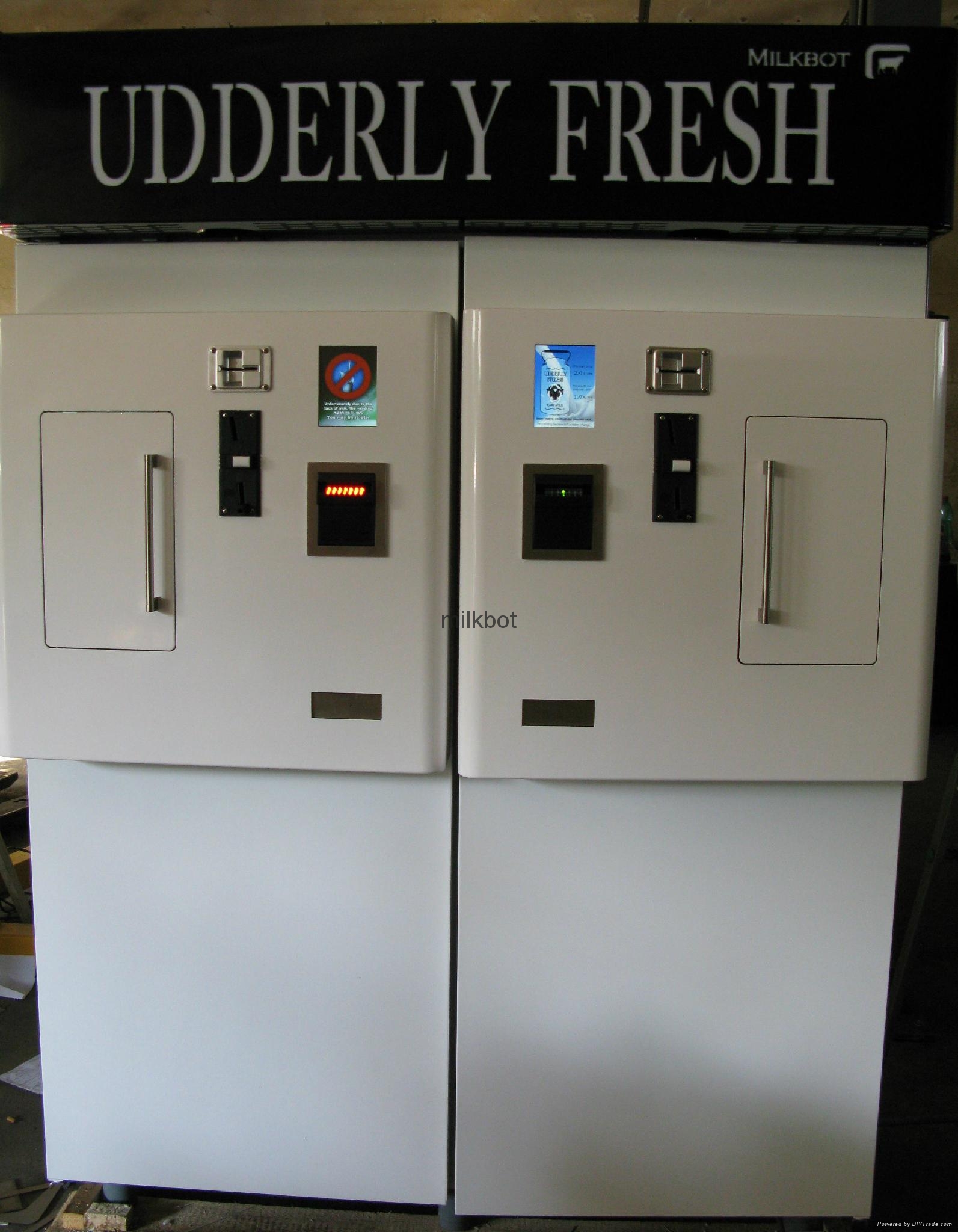 Fresh milk vending double machine 400i DD Milkbot (Czech Republic