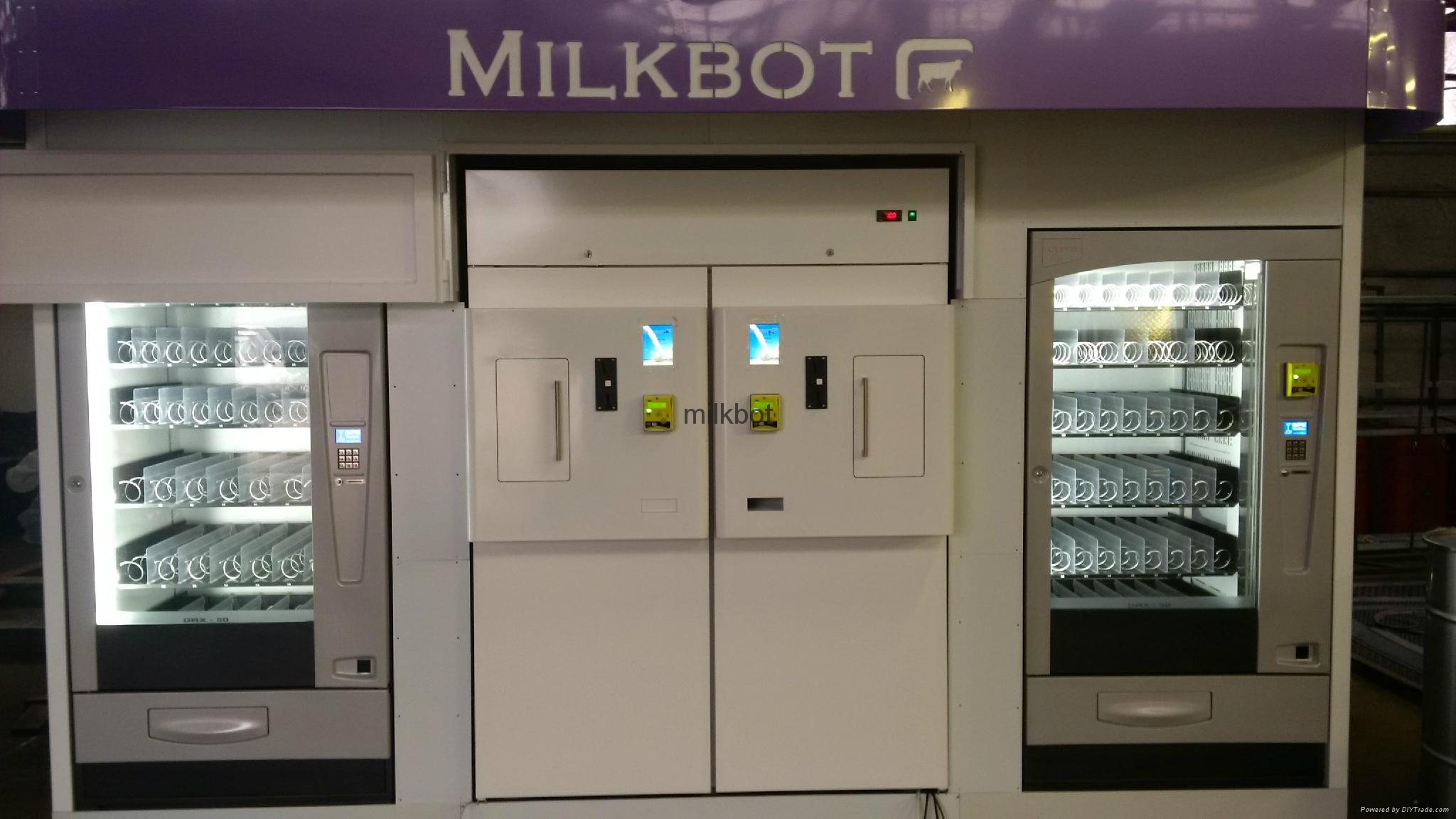 Fresh milk vending super machine Mega Megamilkbot (Czech Republic