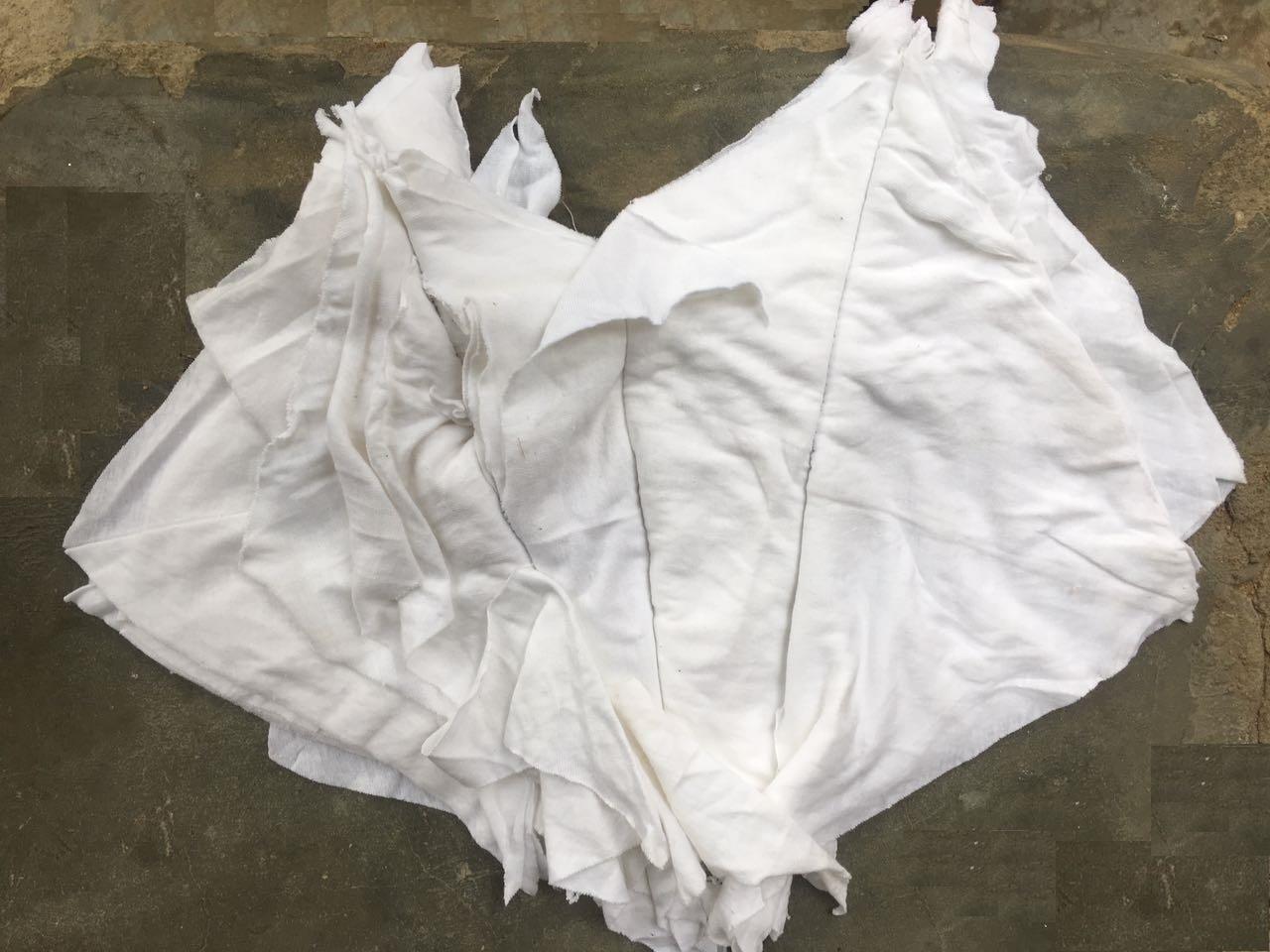 White Cotton Stitched wiping Rags (Pakistan Manufacturer) Textile