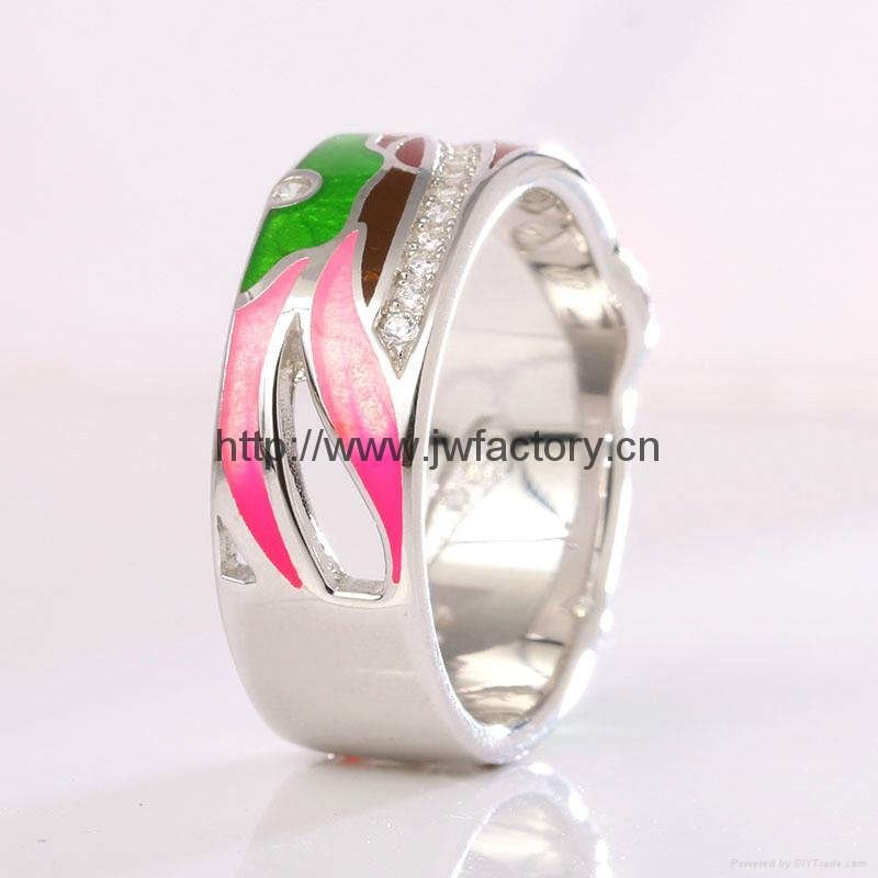 Silver Ring For Women 925 Sterling Silver Fashion Rings  2017 Cubic OEM