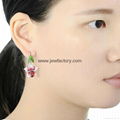 Jewelry Manufacturer Simulation 3D Earrings Inlaid With Gems Christmas Present  2