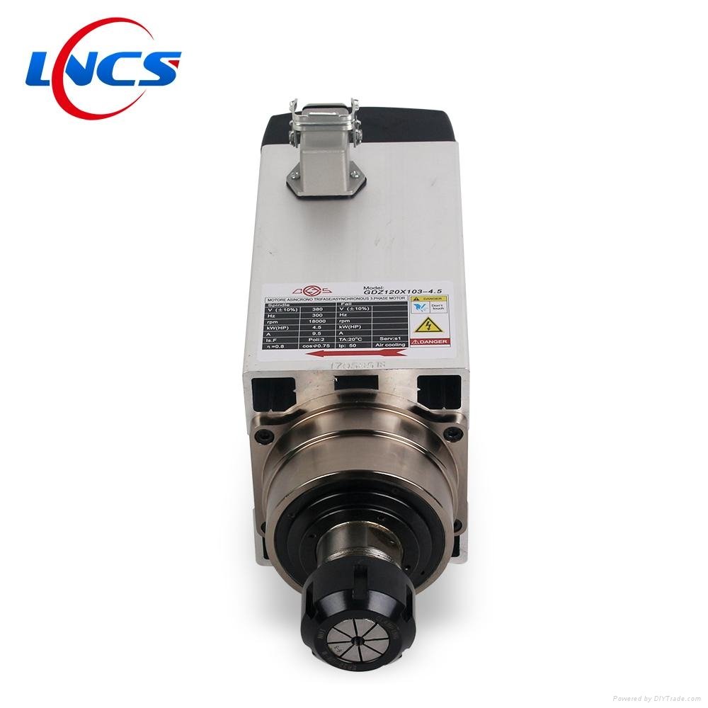 4.5kw air cooled cnc router spindle motor 3