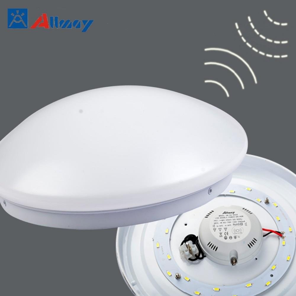 White Universal Oyster Indoor Outdoor Sensor Ceiling Light 3