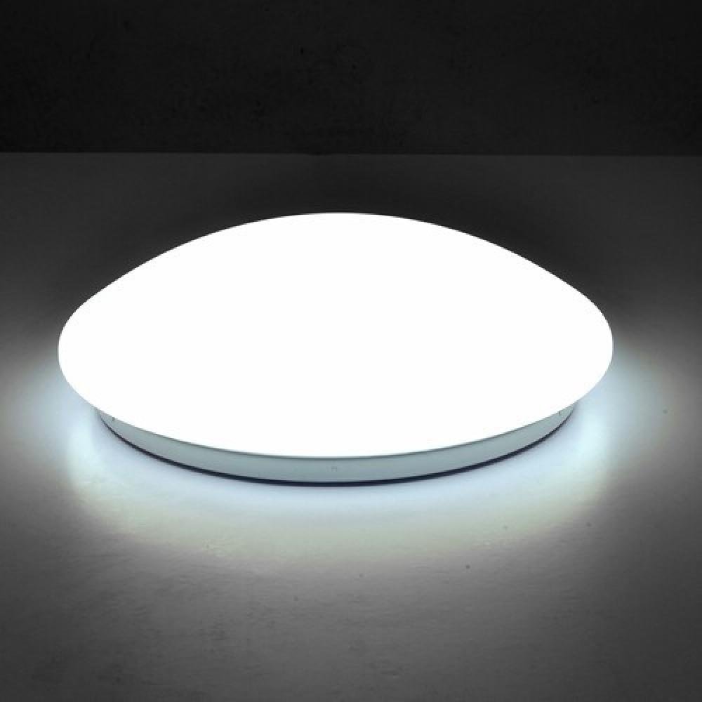 White Universal Oyster Indoor Outdoor Sensor Ceiling Light 2